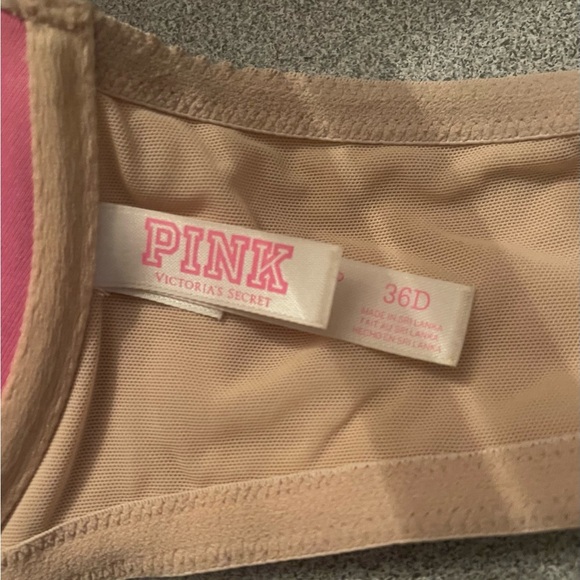 PINK V/S Wear Everywhere Lightly Lined Nude Bra Size D36 - Picture 5 of 9